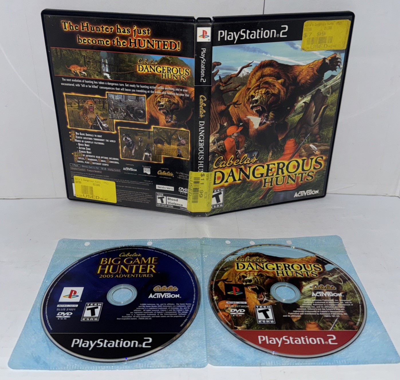 2x Cabela’s Game Bundle Set Sony Playstation 2 PS2 Clean Tested Works Look