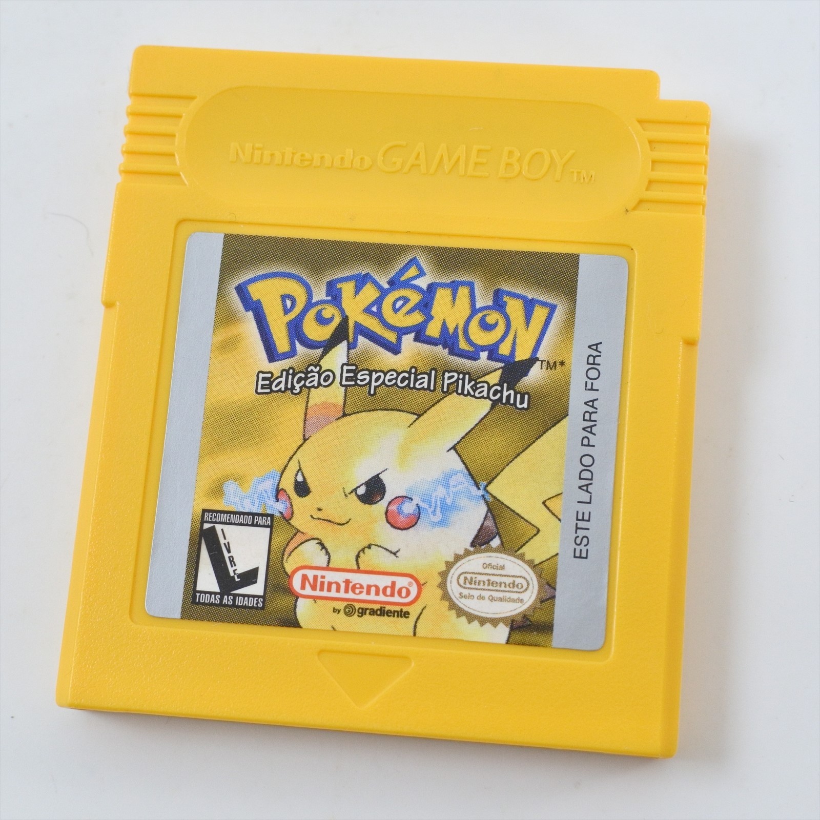 Gameboy POKEMON PIKACHU YELLOW Pocket Monsters Brazil Cartridge Nintendo 438 gbc