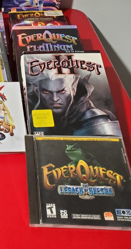 Rare Unique Lot of 14 EverQuest PC-CD Rom Video Games and Expansions