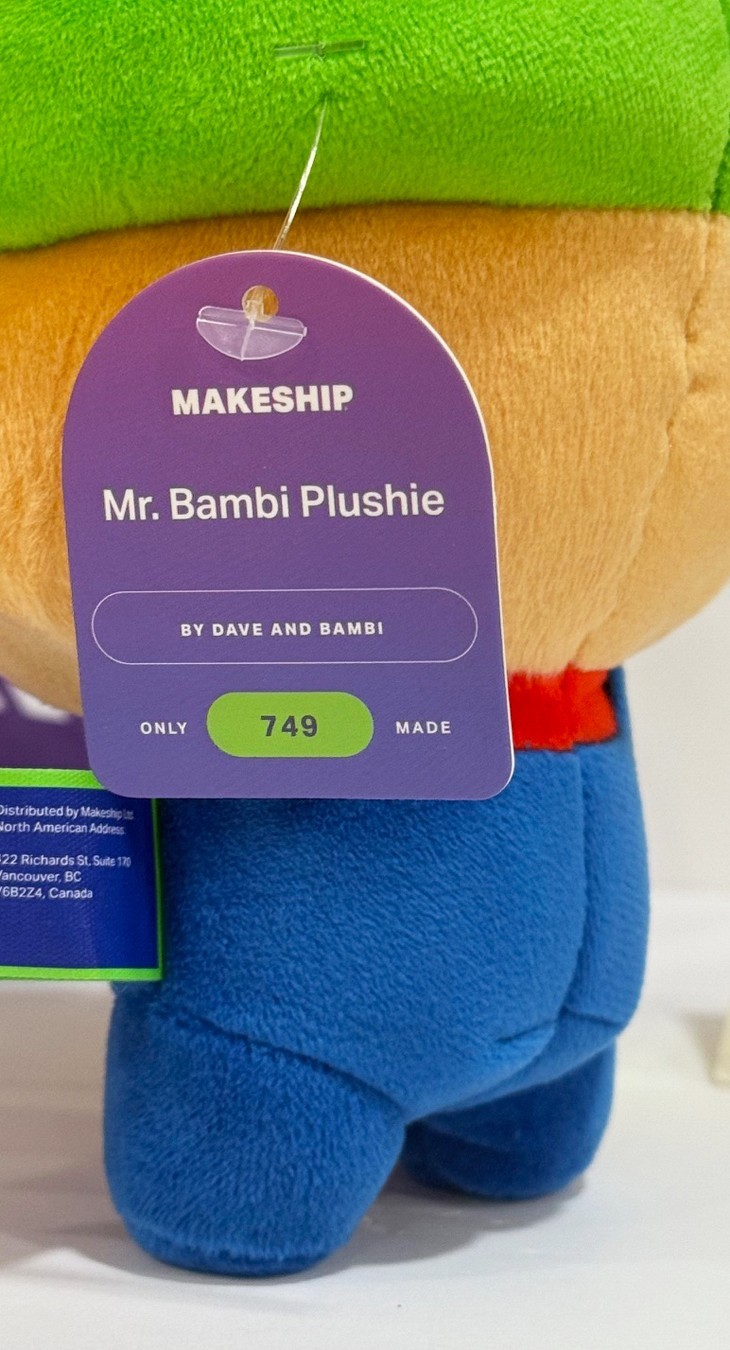 Official Makeship Vs Dave & Mr. Bambi Plushie Friday Night Funkin Game Plush NEW