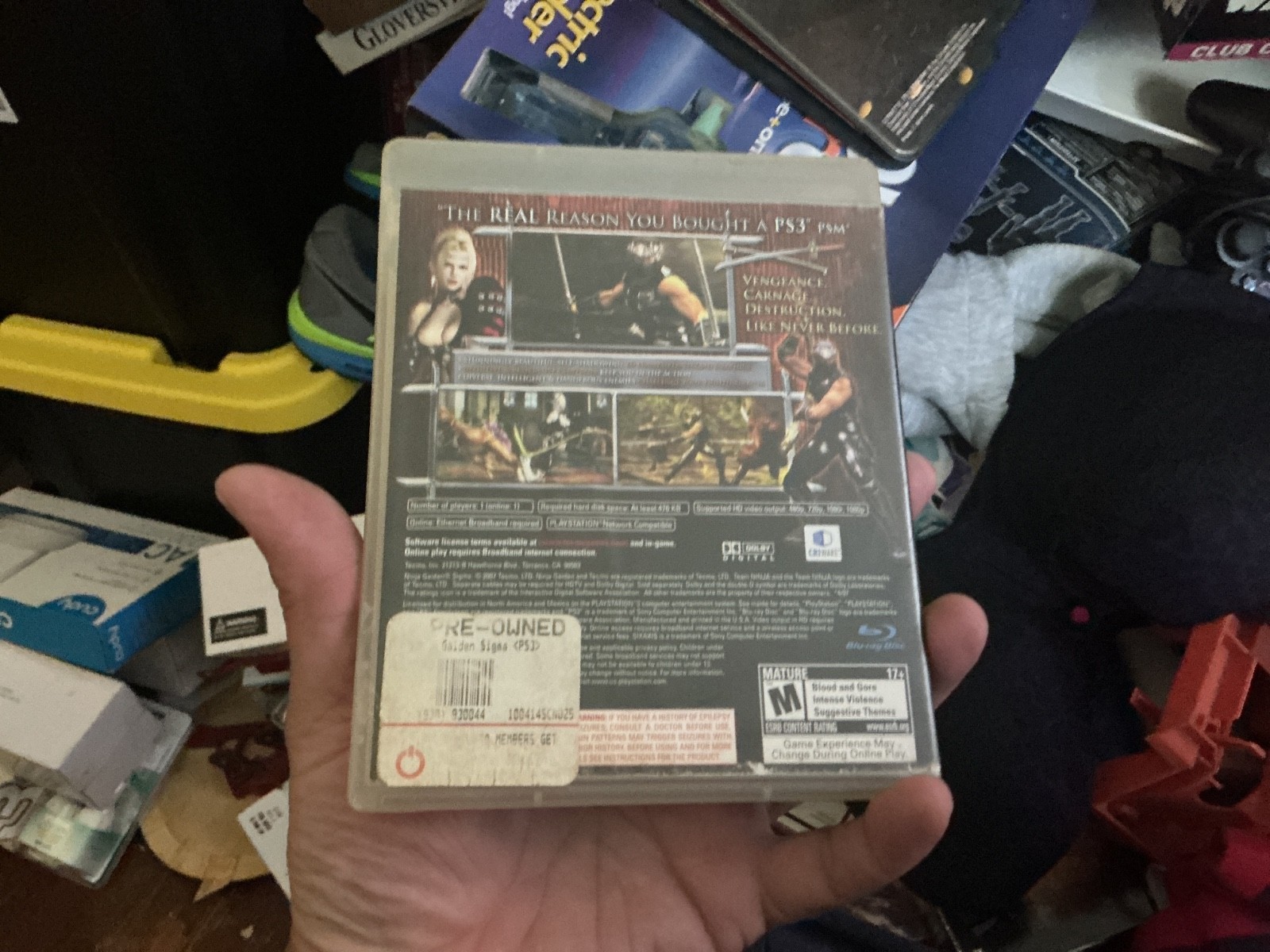 Ninja Gaiden Sigma PlayStation 3 no manual