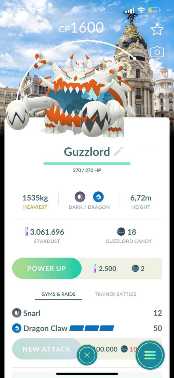 Shiny Madrid Spain Guzzlord background – TRADE