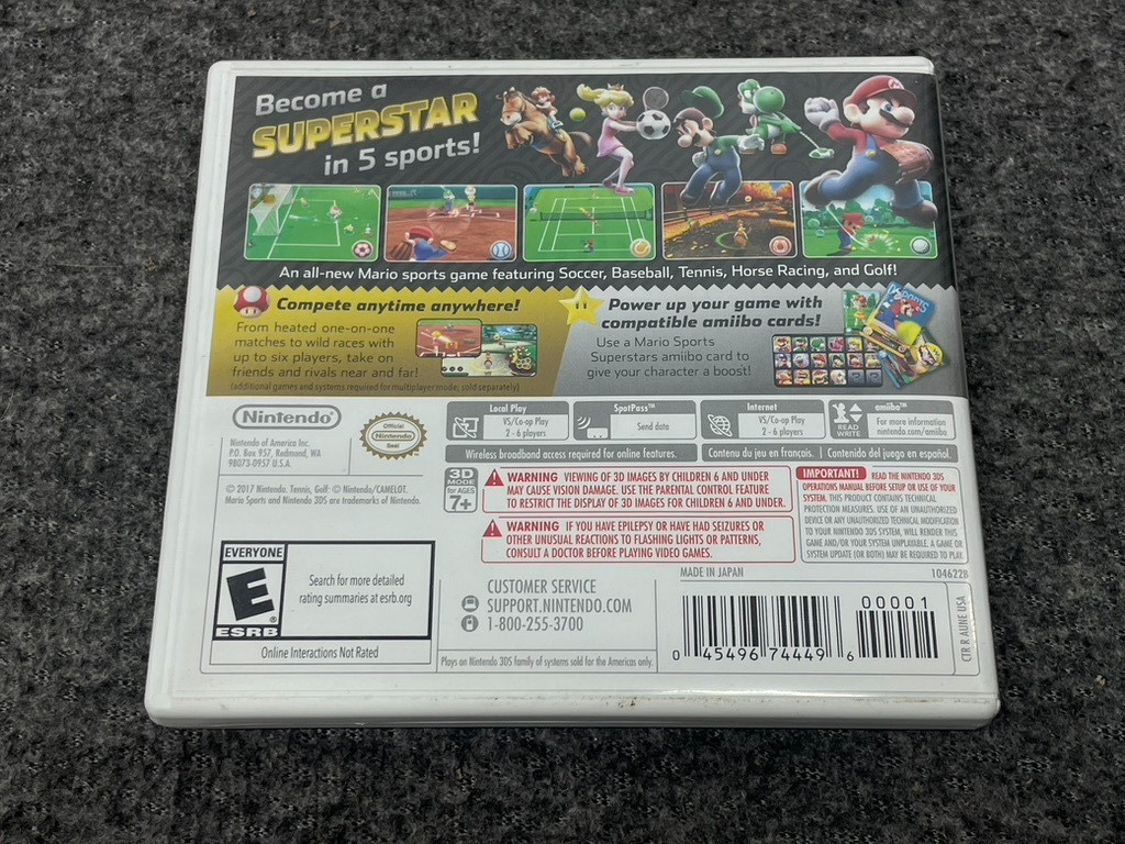 Mario Sports Superstars (Nintendo 3DS, 2017) Tested & Working