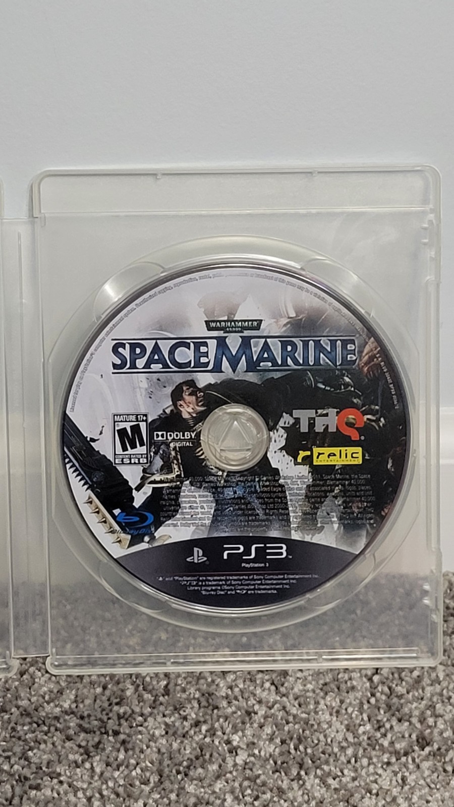 Warhammer 40,000: Space Marine (Sony PlayStation 3, 2011) (Disc Only) VG Rare