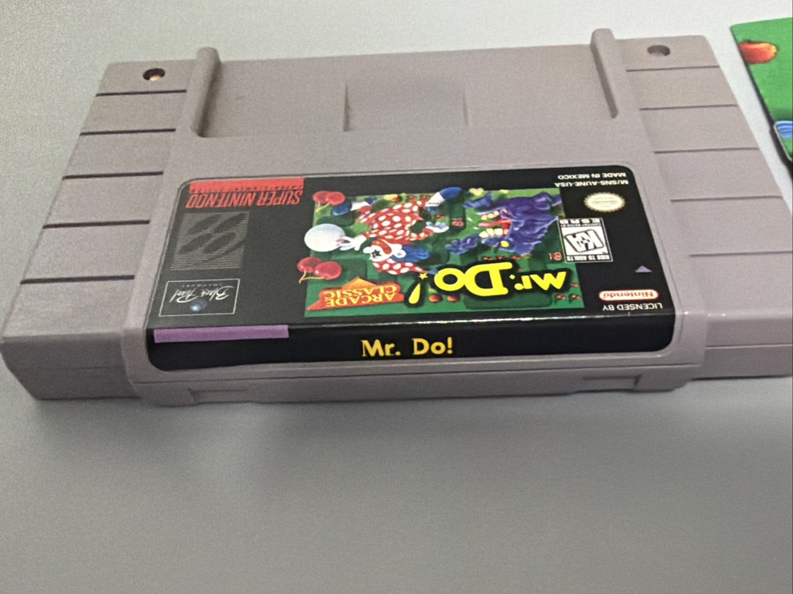 Mr. Do! Arcade Classic Super Nintendo 1996 SNES w/ Manual Authentic *Tested*