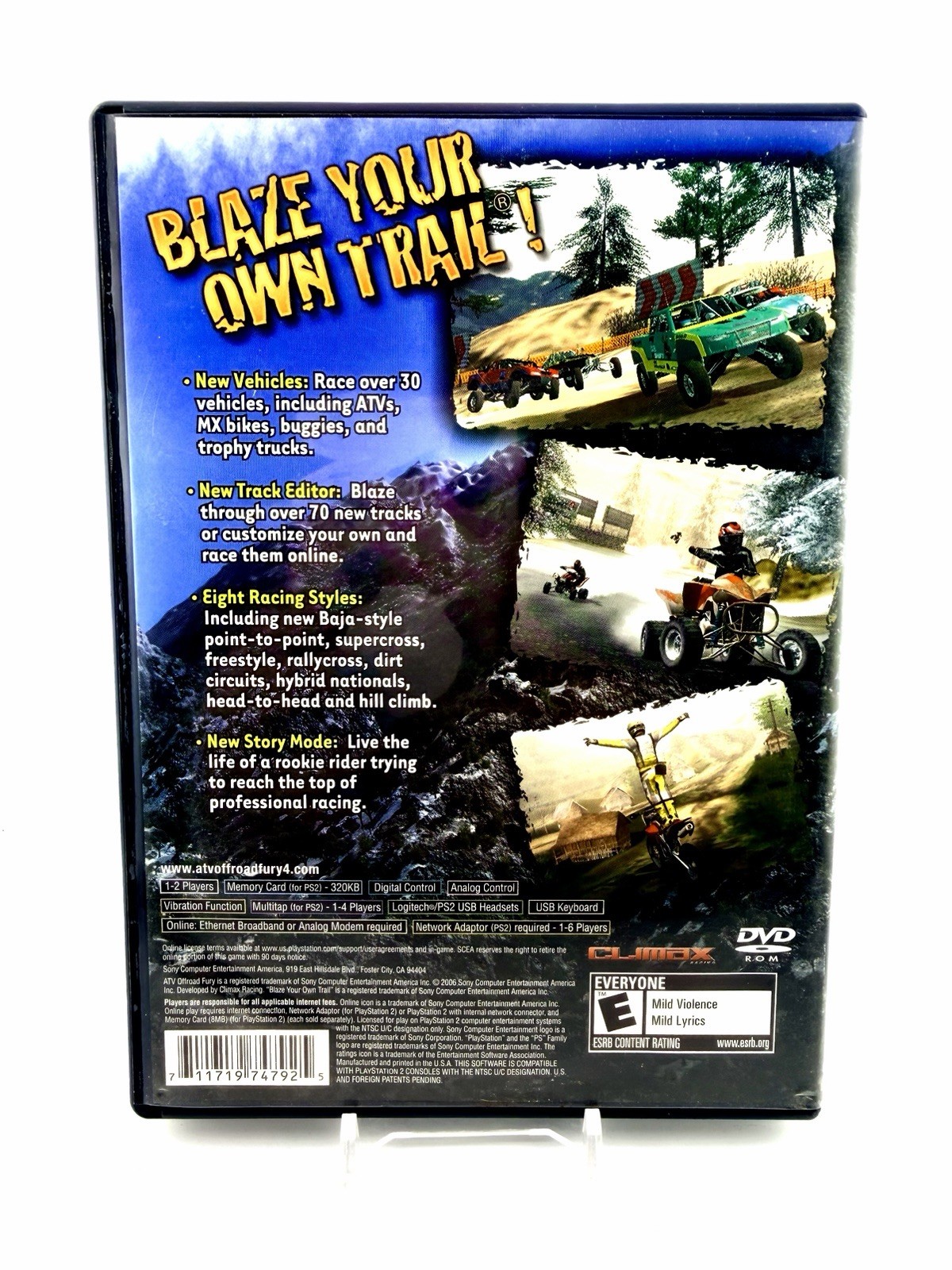 Bundle Lot ATV Off-Road Fury 1 2 3 4 (Sony PlayStation 2) PS2 CIB Complete