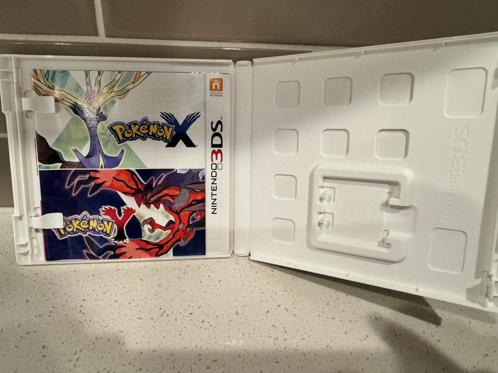 EMPTY CASE Pokémon X Nintendo 3DS COMPLETE W/ MANUAL AUTHENTIC POKEMON