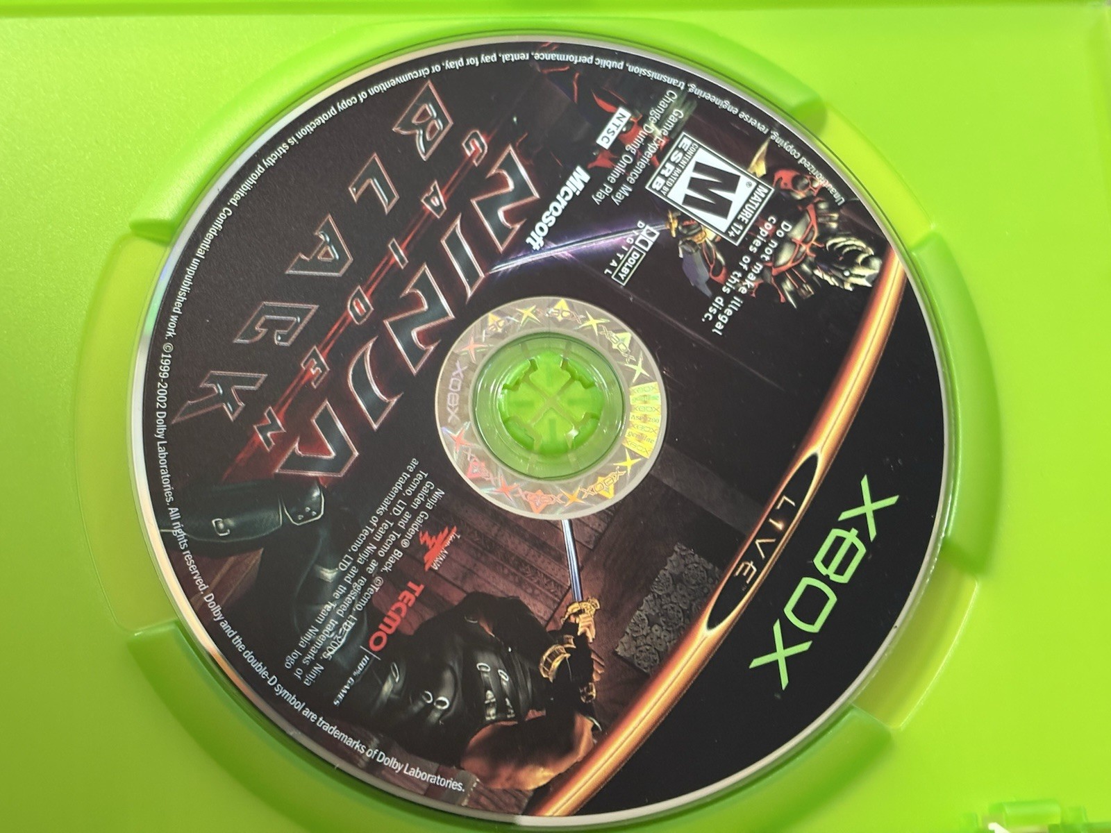Ninja Gaiden Black Xbox -CIB w/ Reg Card! EXCELLENT, Super Clean Disc