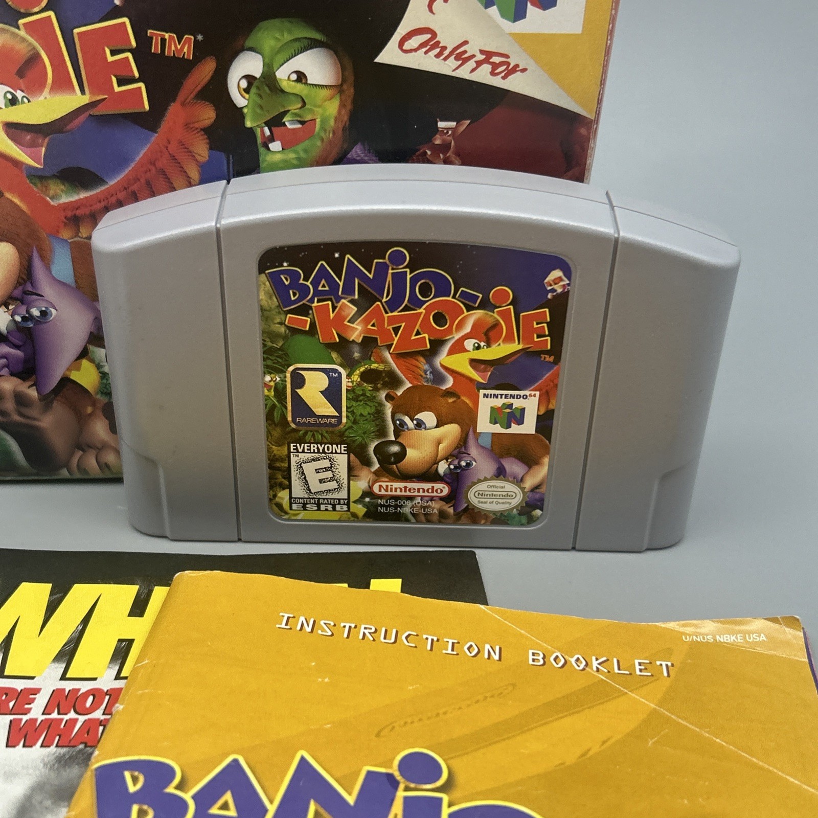 Banjo-Kazooie (Nintendo 64 N64) Complete in Box CIB W/Manual Authentic Tested