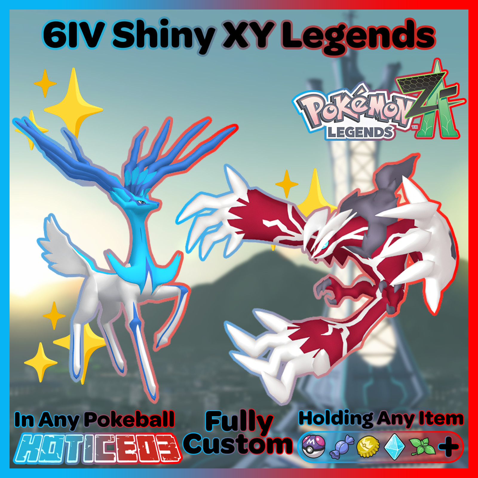 ✨ Shiny Xerneas Yveltal 6IV ✨ Pokemon Legends ZA 🚀 Fast 🚀