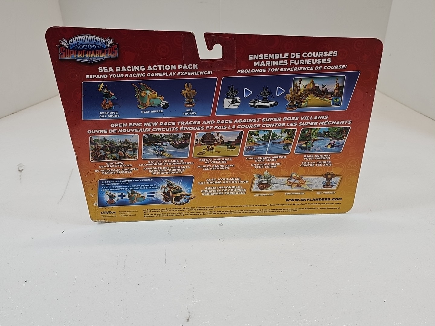 Skylanders SuperChargers Sea Racing Action Pack Gill Grunt Reef Ripper Trophy