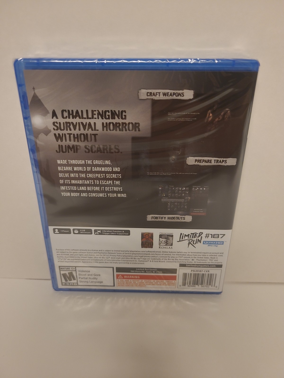 Darkwood PS5 LRG #187 Brand New Factory Sealed + Case Protector Ships In a Box