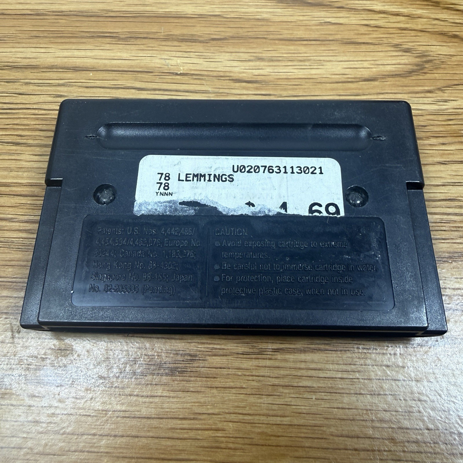 LEMMINGS Sega Genesis GAME CARTRIDGE ONLY Puzzle LOOSE Sunsoft TESTED & WORKING