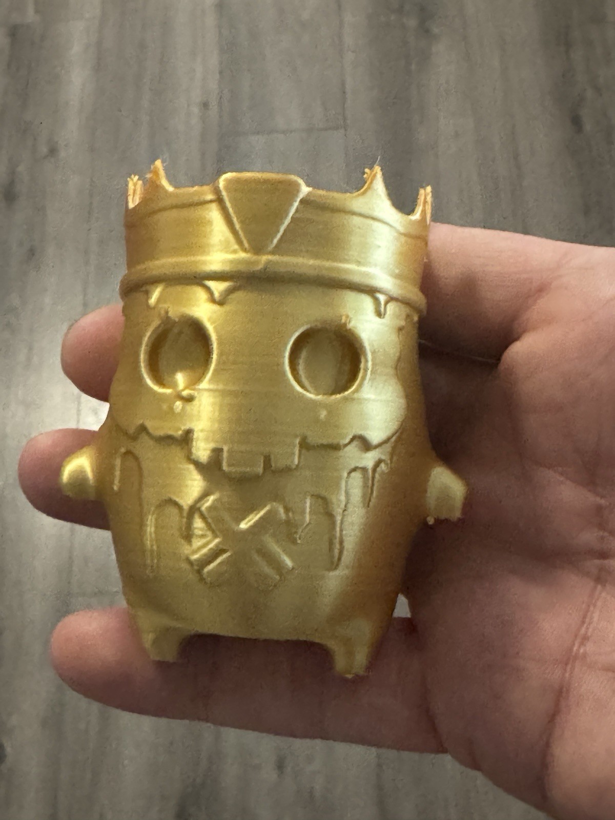 Gold King Spirit – 3D Printed 3.5”X2.5”X2” (it Feels Solid! :)
