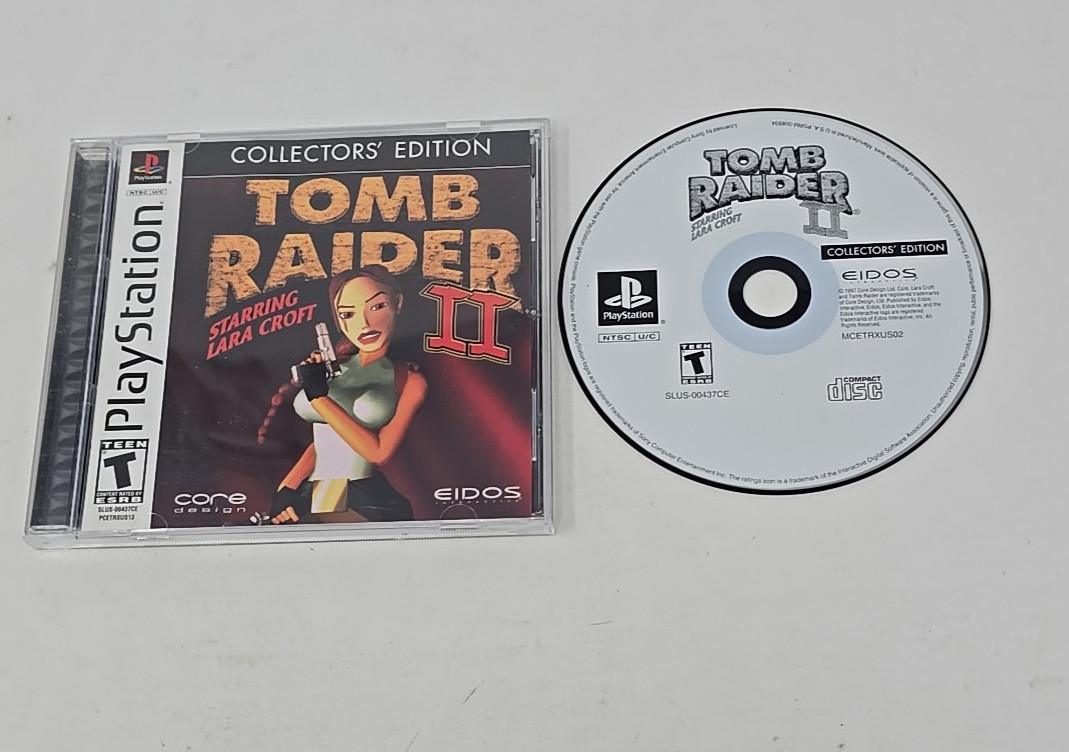 Tomb Raider II 2 PlayStation 1 PS1 Tested Excellent Free Shipping
