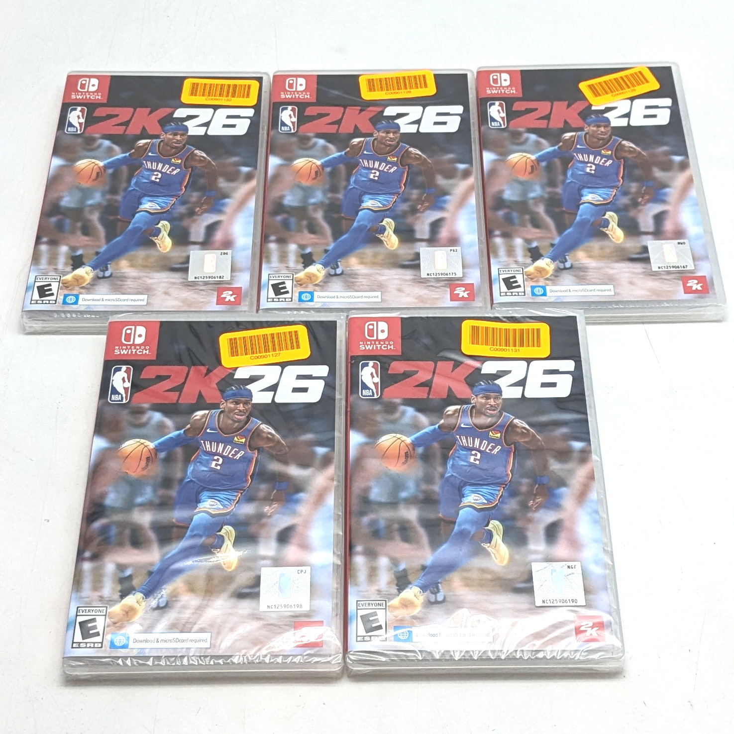 NBA 2K26 Basketball Video Game For Nintendo Switch | Rated-E | Lot of 5
