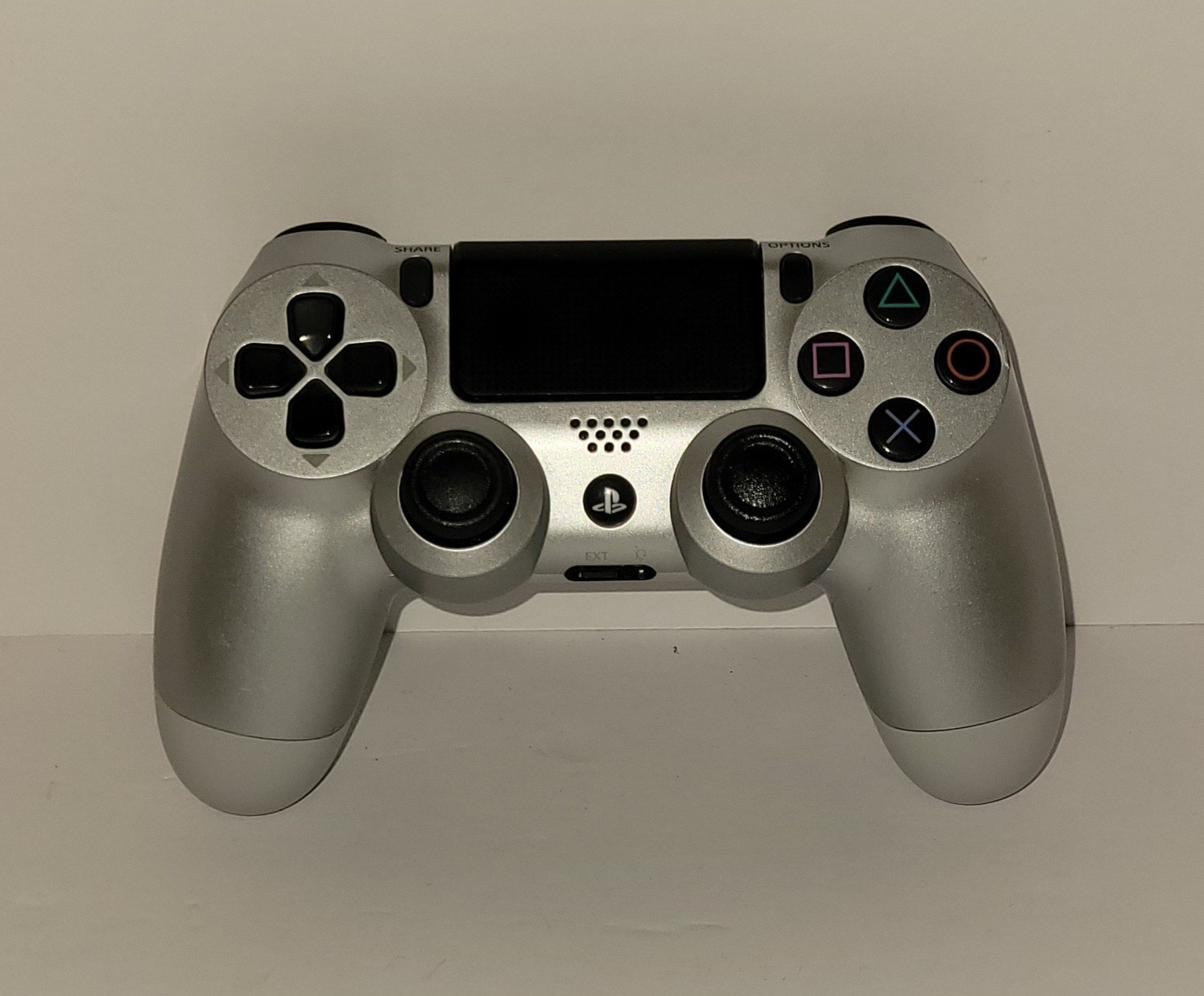 Sony PlayStation 4 Wireless Controller Silver, DualShock 4, Cleaned Tested