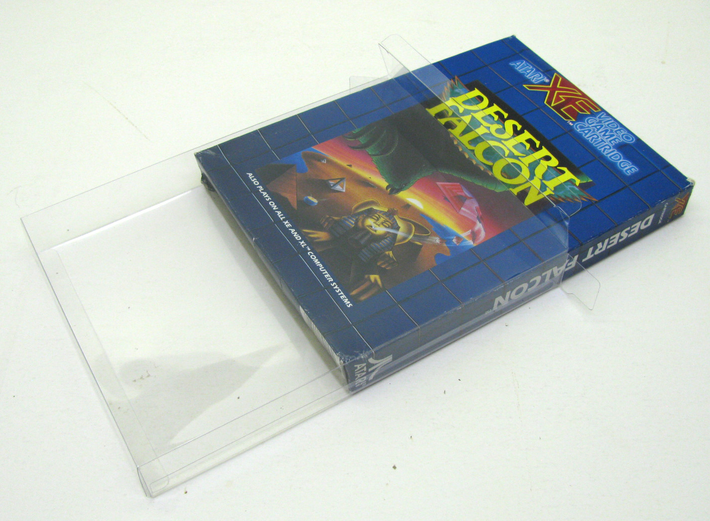 10x CLEAR PLASTIC PROTECTIVE BOX SLEEVE FOR ATARI XEGS CIB GAME BOXES
