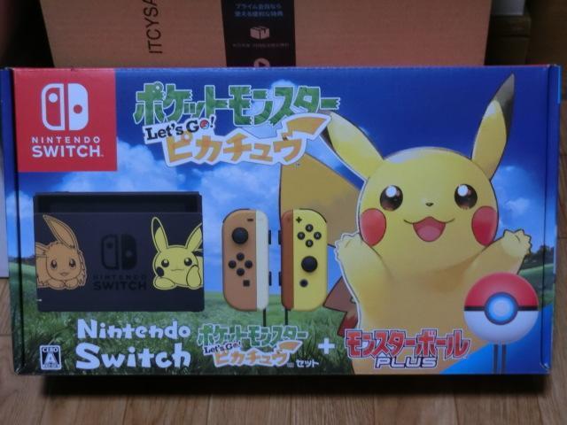 Nintendo Switch Pokemon LET’S GO Pikachu Console Limited Edition Set japan USED