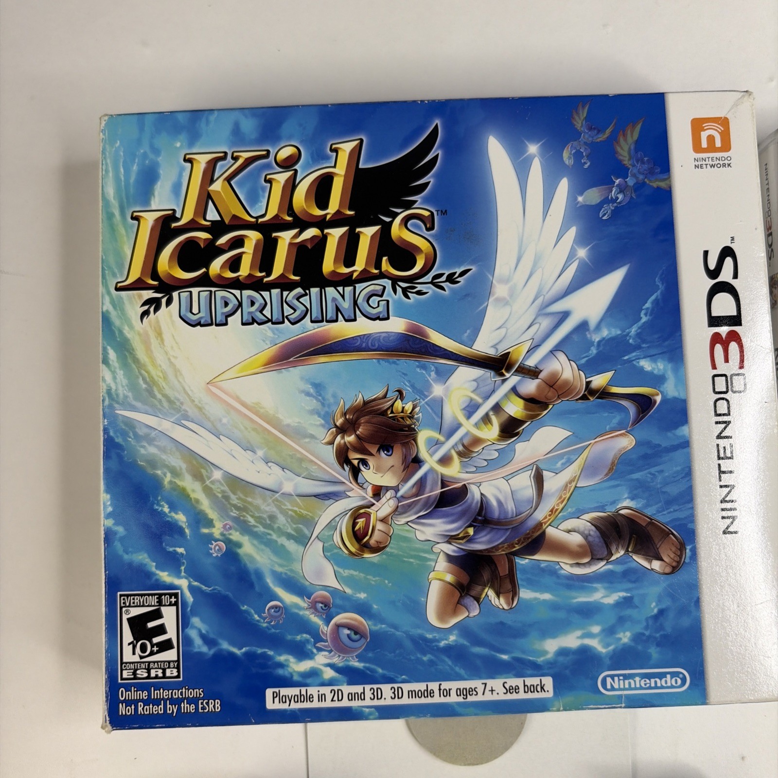 Kid Icarus: Uprising (Nintendo 3DS, 2012) Big Box -CIB Complete Stand