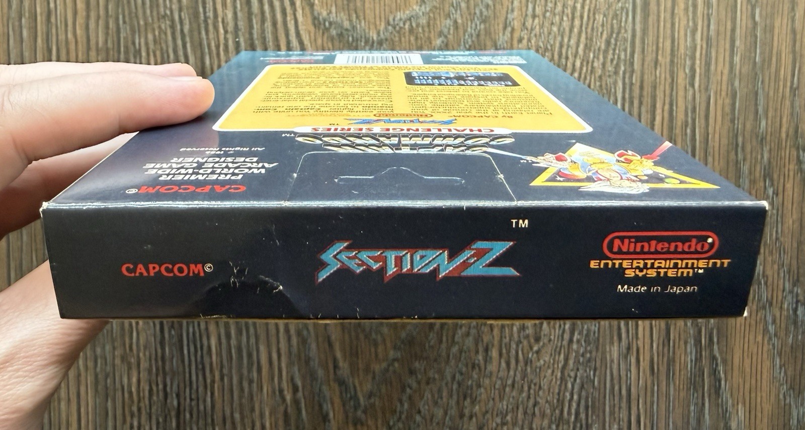 Section-Z Complete CIB Hangtab 5-Screw FIRST PRINT (Nintendo, NES 1987) VG! 🔥