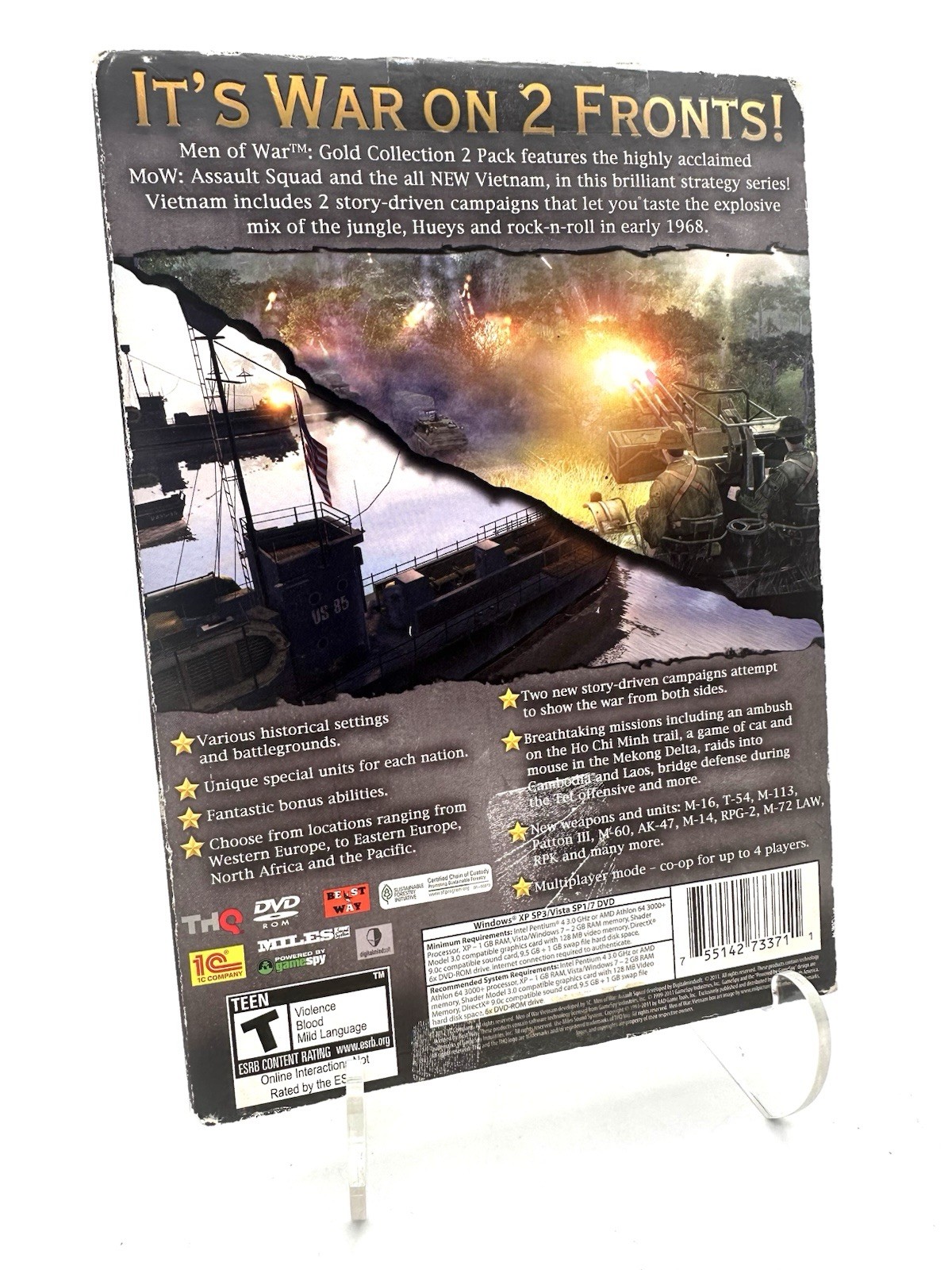Men of War Gold Collection PC Vietnam / Assault Squad – Mint Disc