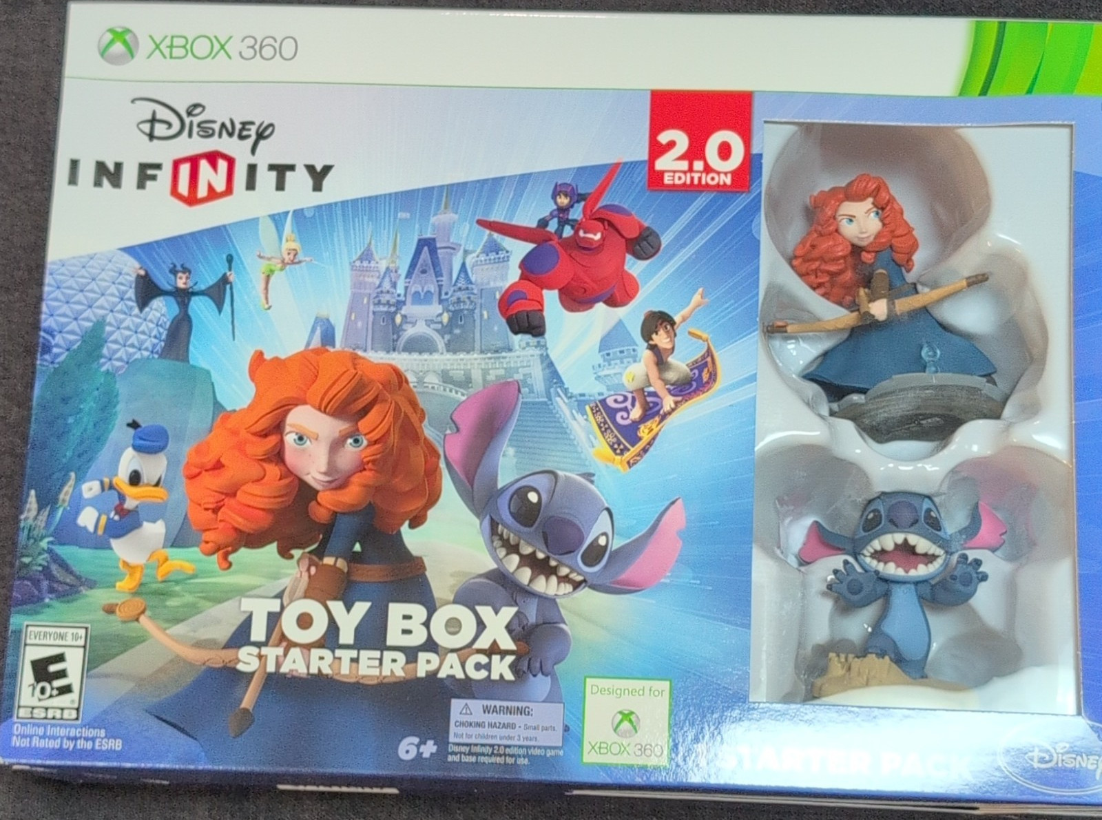 Disney Infinity 2.0 Toy Box Starter Pack Xbox 360 Merida & Stitch Multiplayer