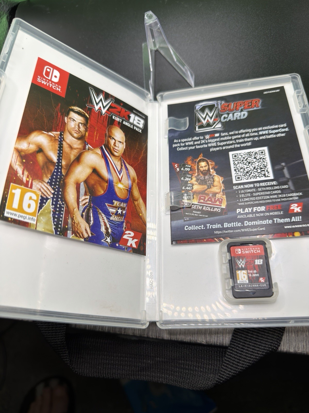 Rare WWE 2K18 Nintendo Switch CIB Full Inserts PEGI 16 PAL Euro Import Ok For uS
