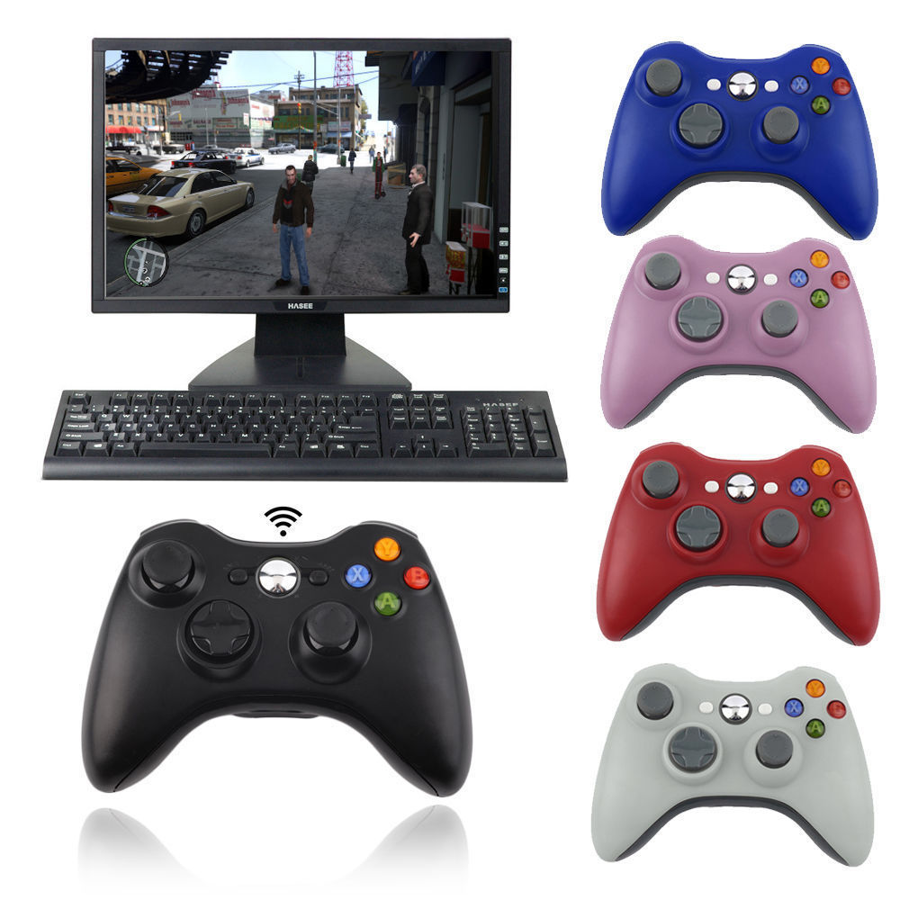 USB Wireless/Wired Game Controller Gamepad Joystick for Microsoft Xbox 360 & PC