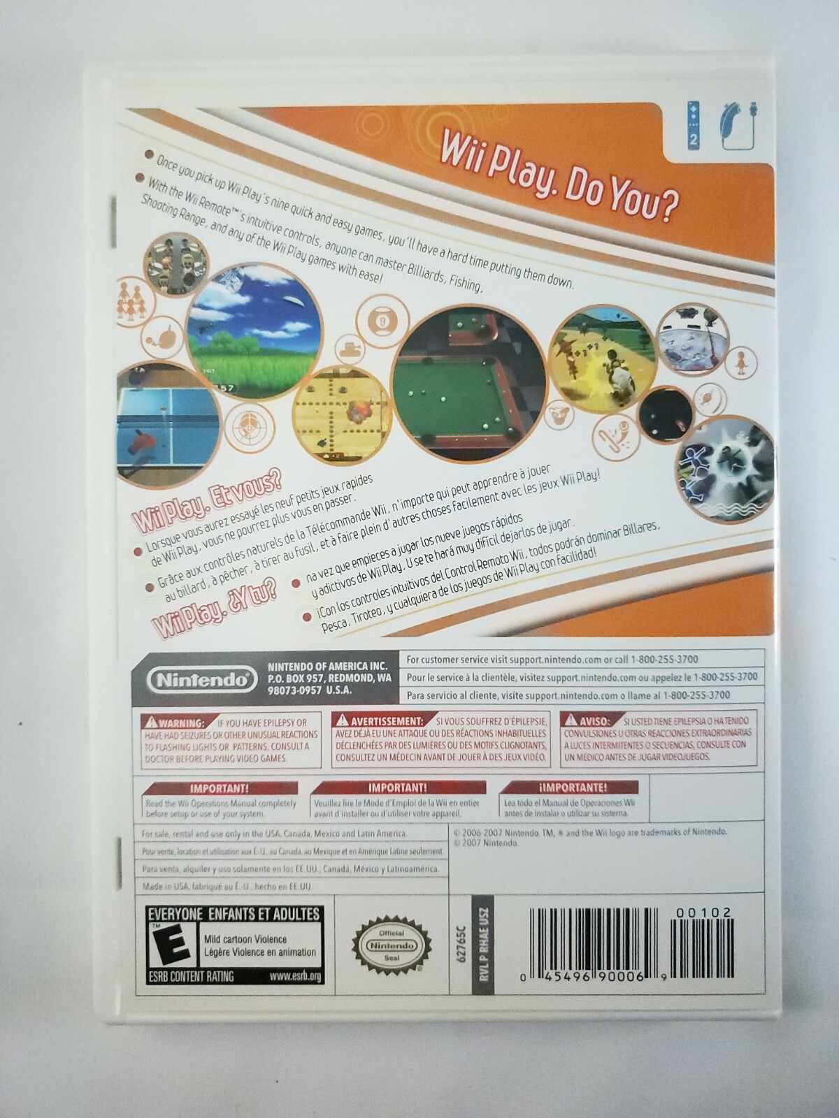 Wii Play (Nintendo Wii 2007) Complete – Tested CIB