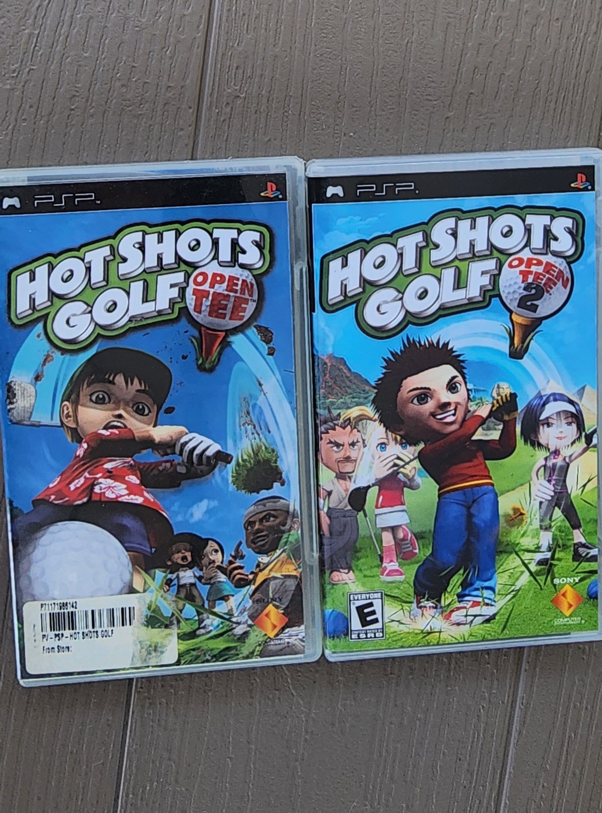 Hot Shots Golf Series Lot of 2: Open Tee & Open Tee 2 Sony PSP UMD