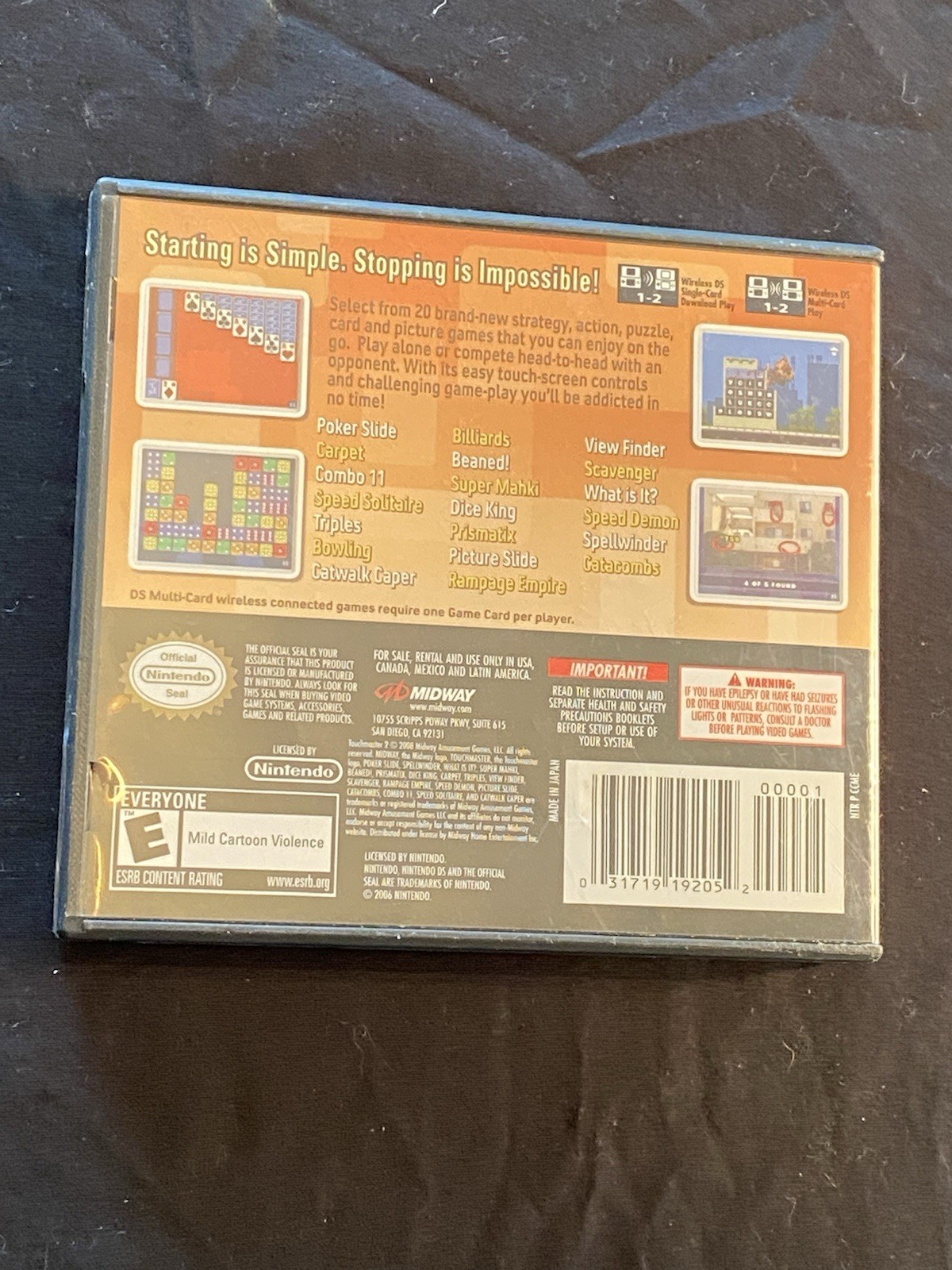 TouchMaster 2 (Nintendo DS, 2008) EUC