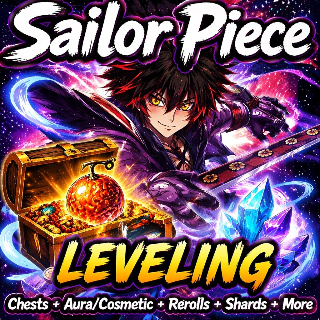 Sailor Piece Services ⚡ Leveling, Chests, Aura, Rerolls, Shards & More (Fast )