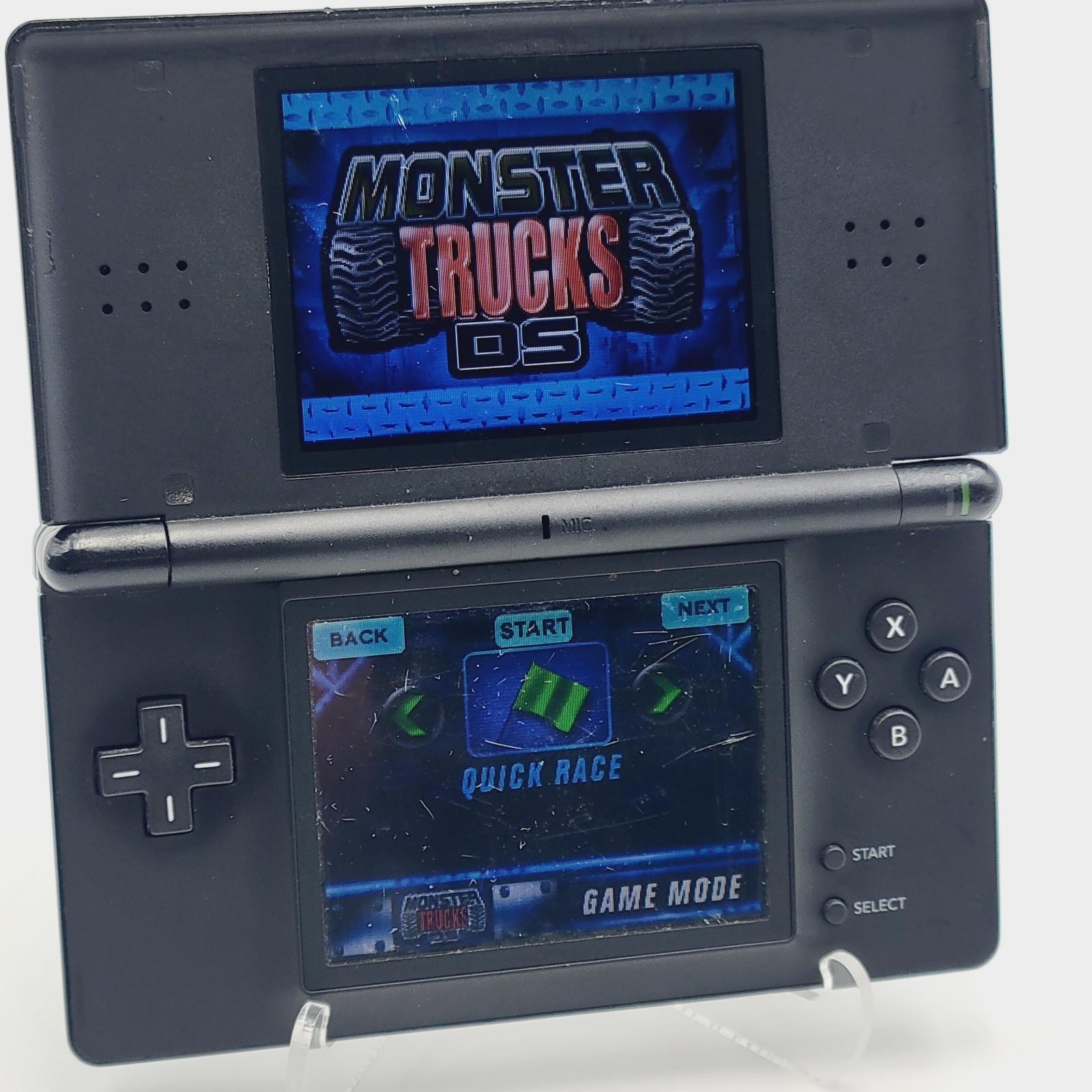 Nintendo DS Lite Handheld System w/ Charger & 5 Games – Onyx Black – TESTED