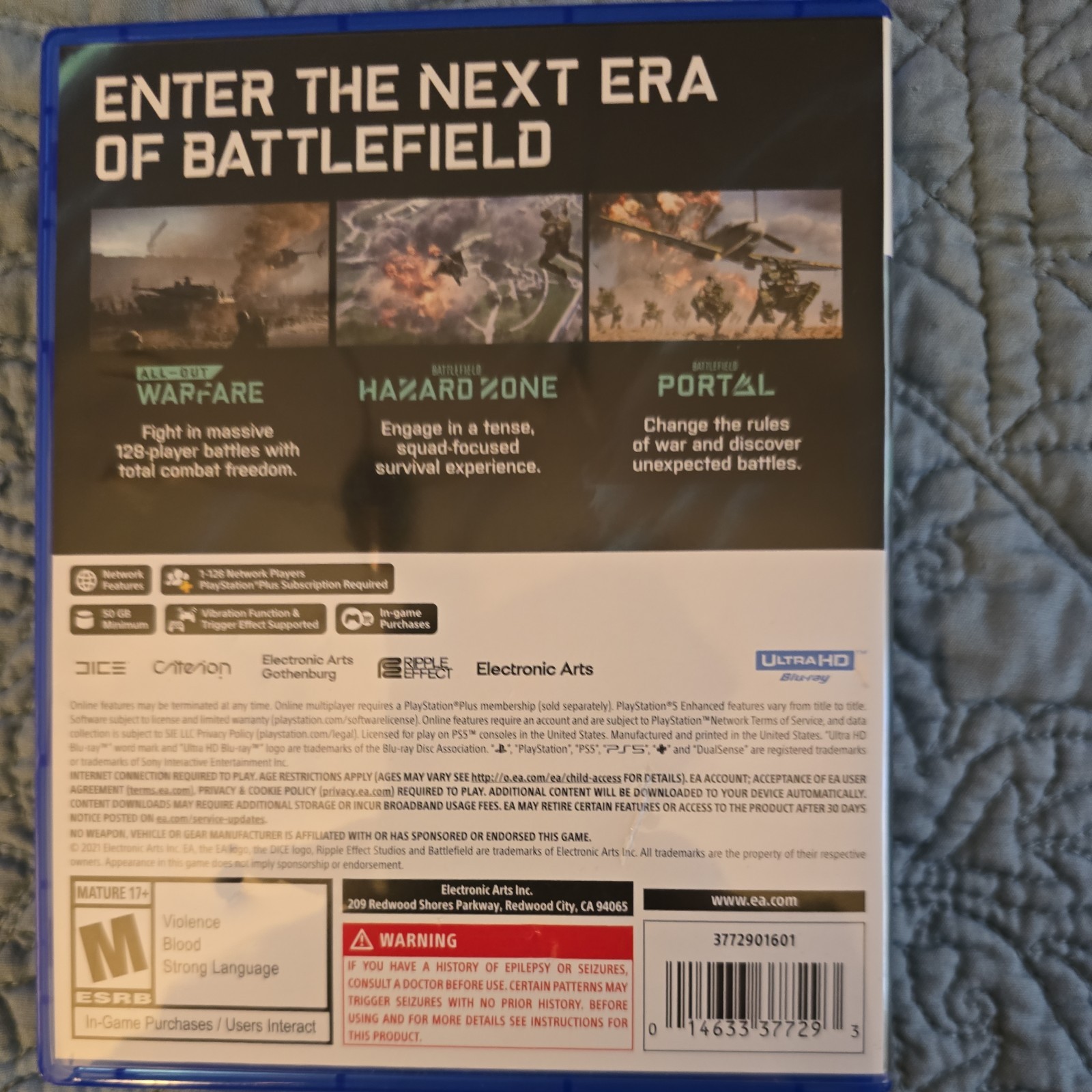Electronic Arts Battlefield 2042 Shooter Multiplayer Online Playability PS5