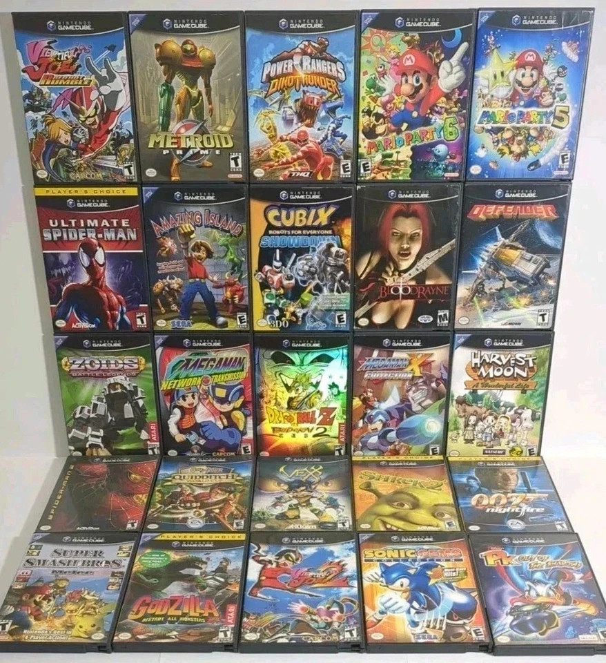 Nintendo Gamecube Game Instructions Manual Booklet – Pick & Choose Letters #A-L