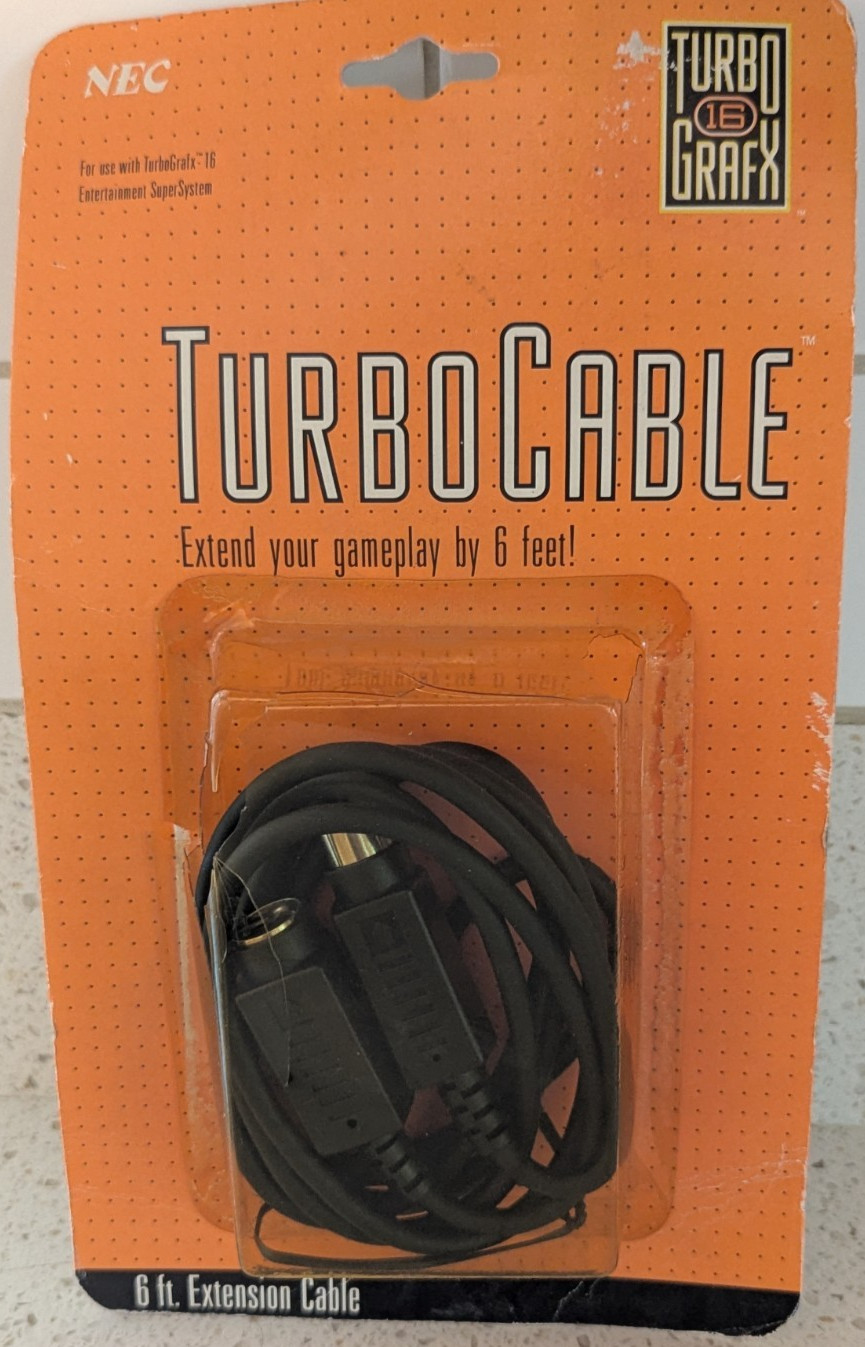 TurboCable TurboGrafx-16 6 Ft Extension Cable NEC