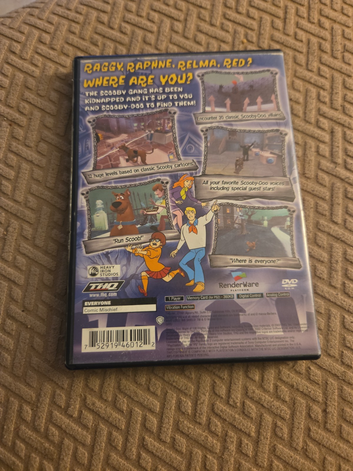 Scooby Doo-Night of 100 Frights – CIB Manual Sony PlayStation 2 Ps2