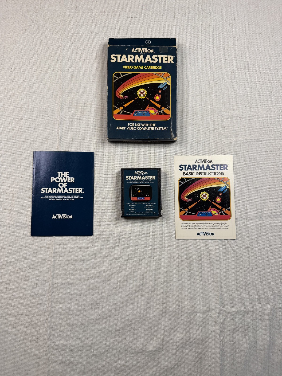 Starmaster Atari 2600 1982 CIB Complete in Box – Very Cool!