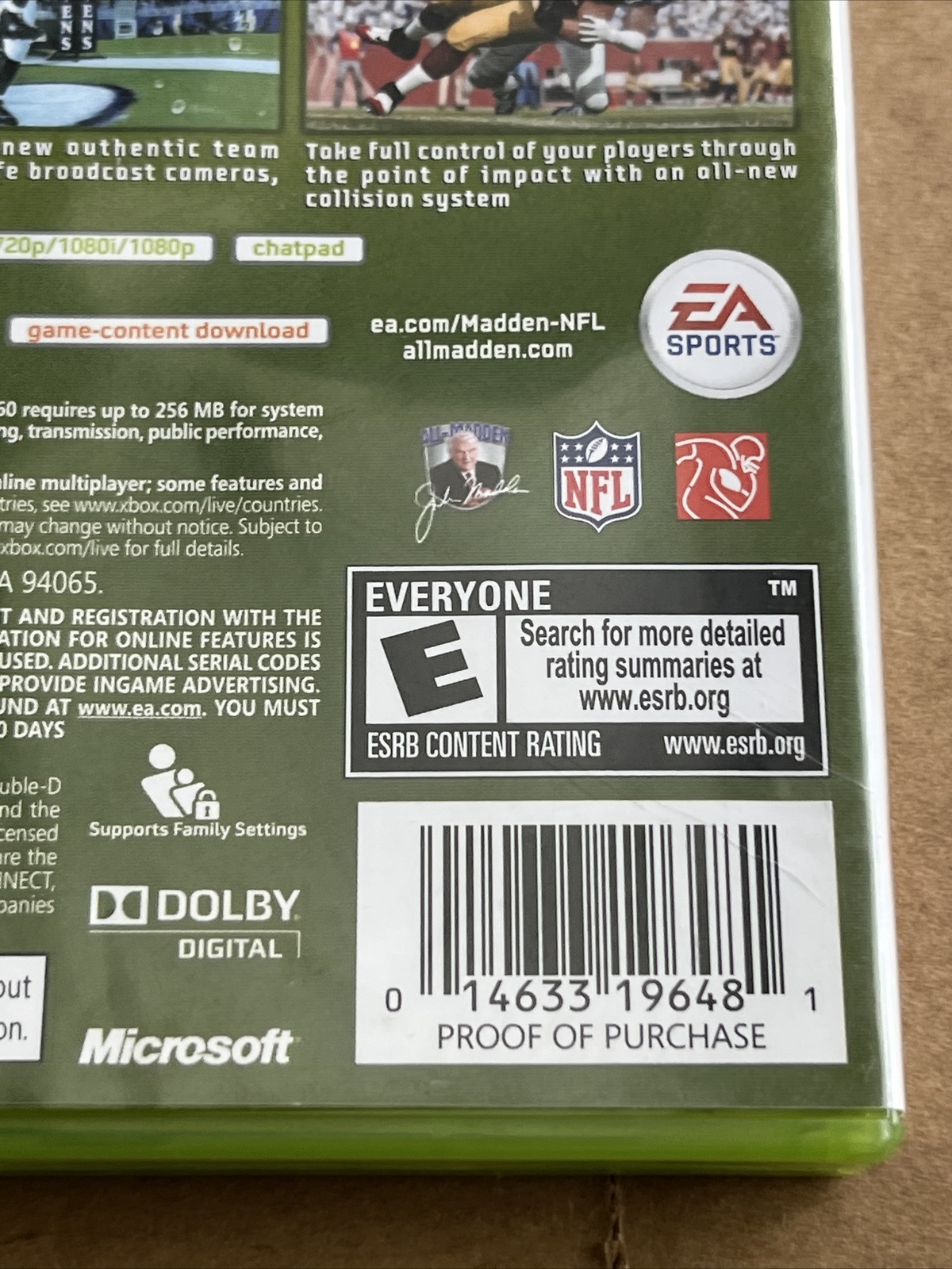 Madden NFL 12 (Microsoft Xbox 360, 2011)