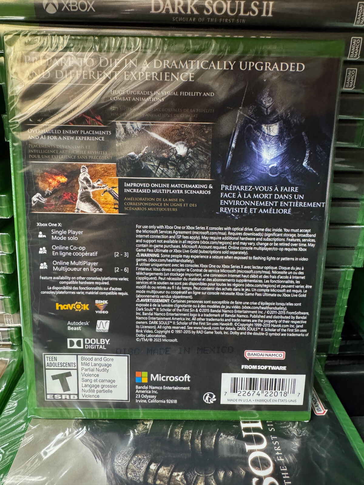 Dark Souls II 2 Scholar of the Sin Xbox One Brand New Factory Sealed