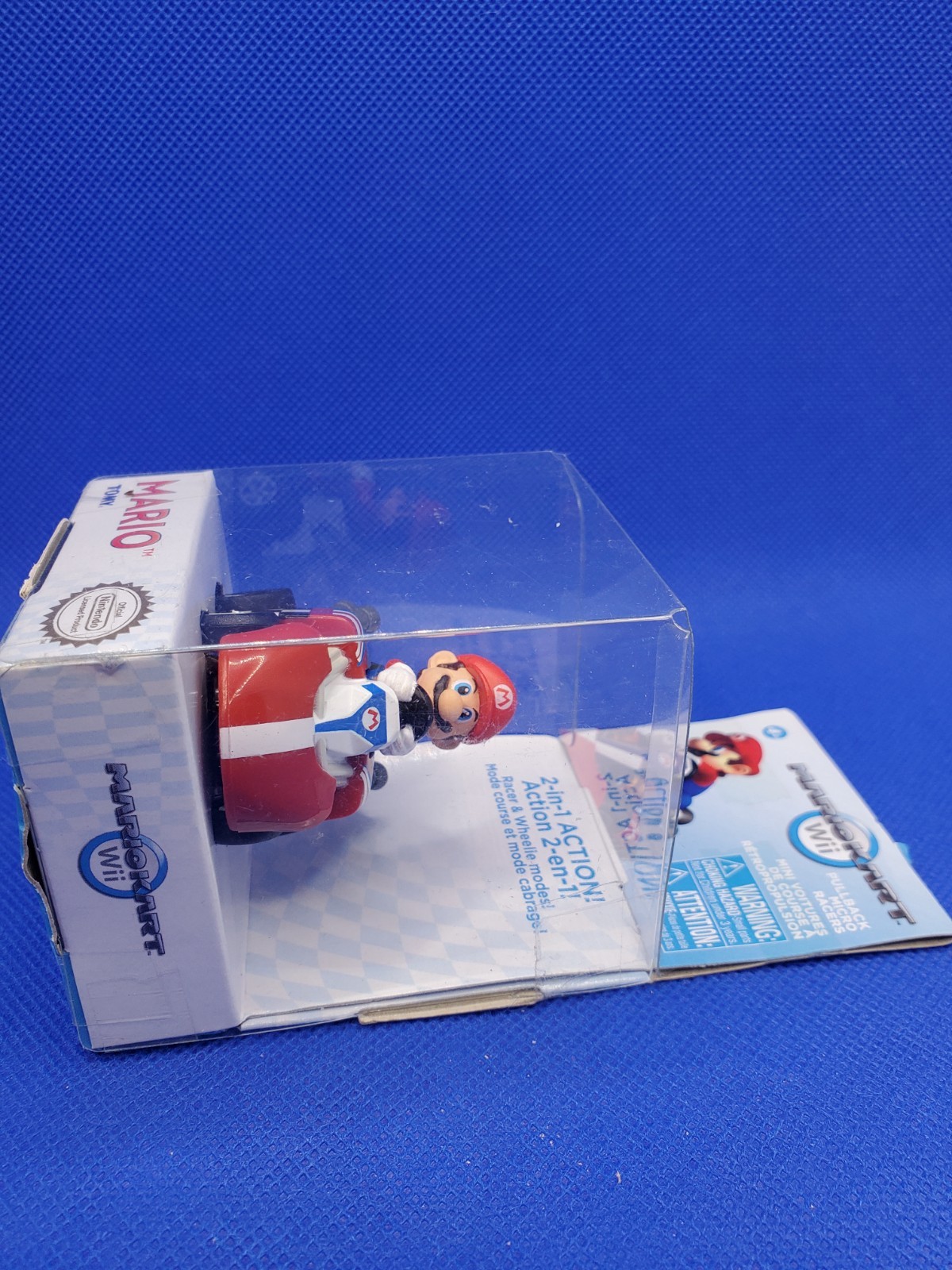Tomy Mario Kart WII Mario Pull Back Racer Official License 2-in-1 Action New