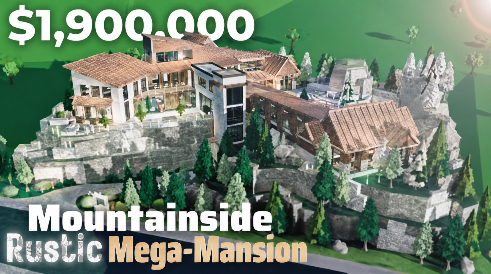 Bloxburg Rustic Mega Mansion Build (Cheap, Read Description)