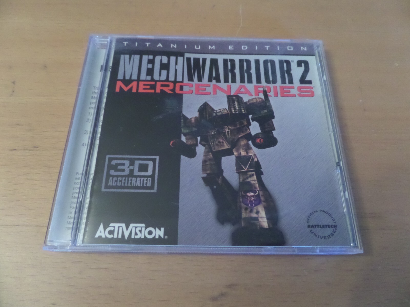 Mechwarrior 2: Mercenaries Titanium 3-D Accelerated Edition + Small Manual