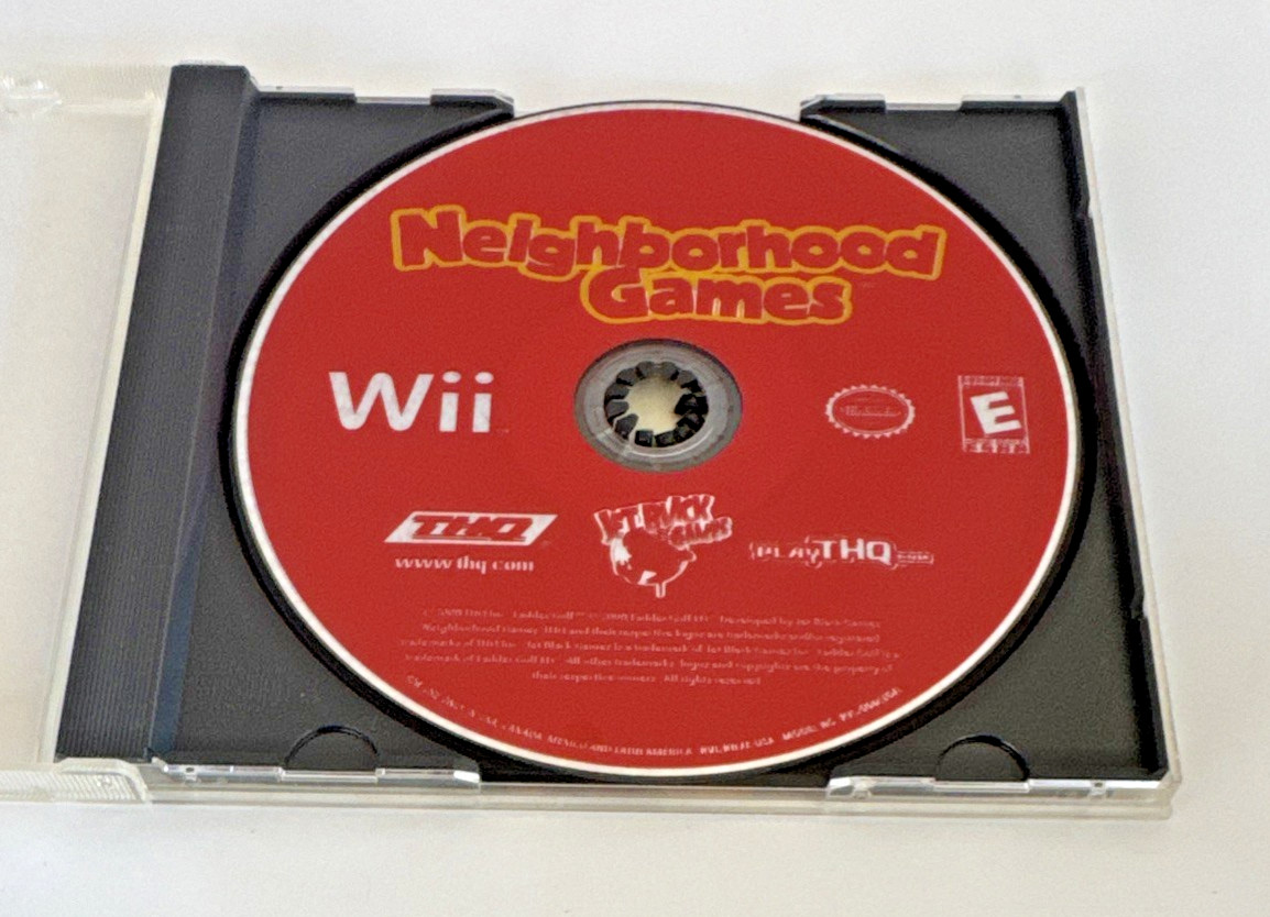 Neighborhood Games (Nintendo Wii 2009) Game Disc / Generic Case Tested / Works
