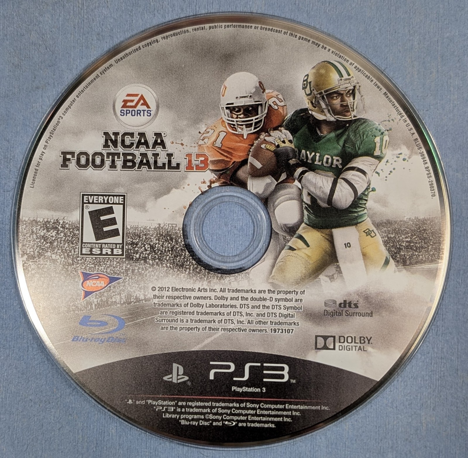 EA Sports NCAA Football 13 PlayStation 3 PS3 Disc Only Tested and Works