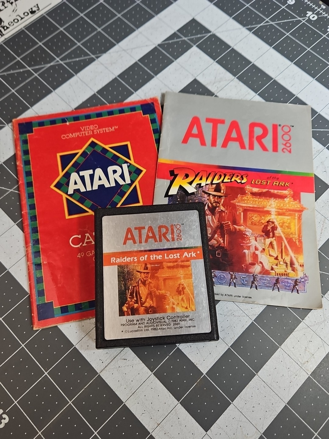 Raiders of the Lost Ark (Atari 2600, 1982) Indiana Jones Manual Catalog GUC E5
