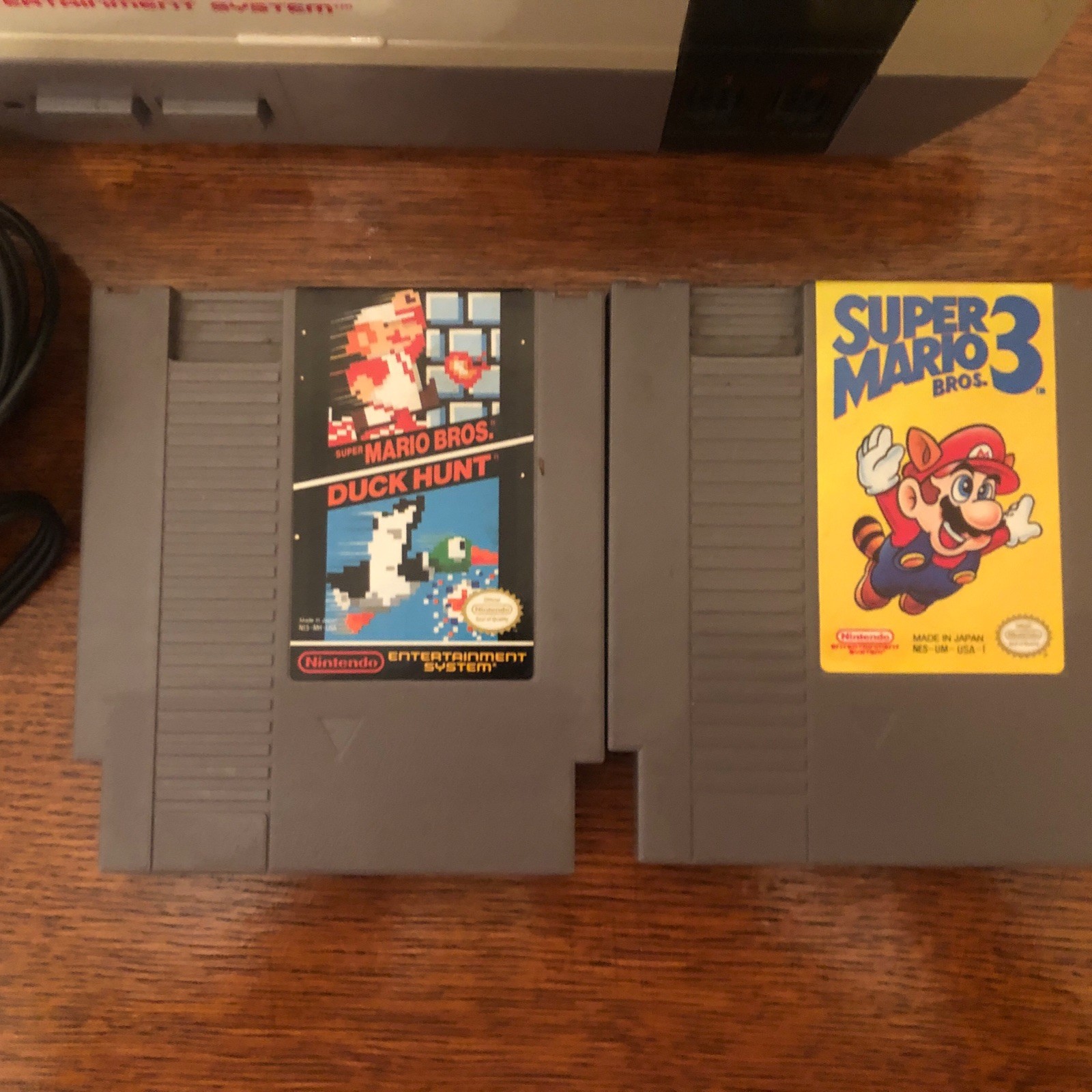 Nintendo NES Action Set Home Console – White/Gray With 2 Controllers & 2 Games