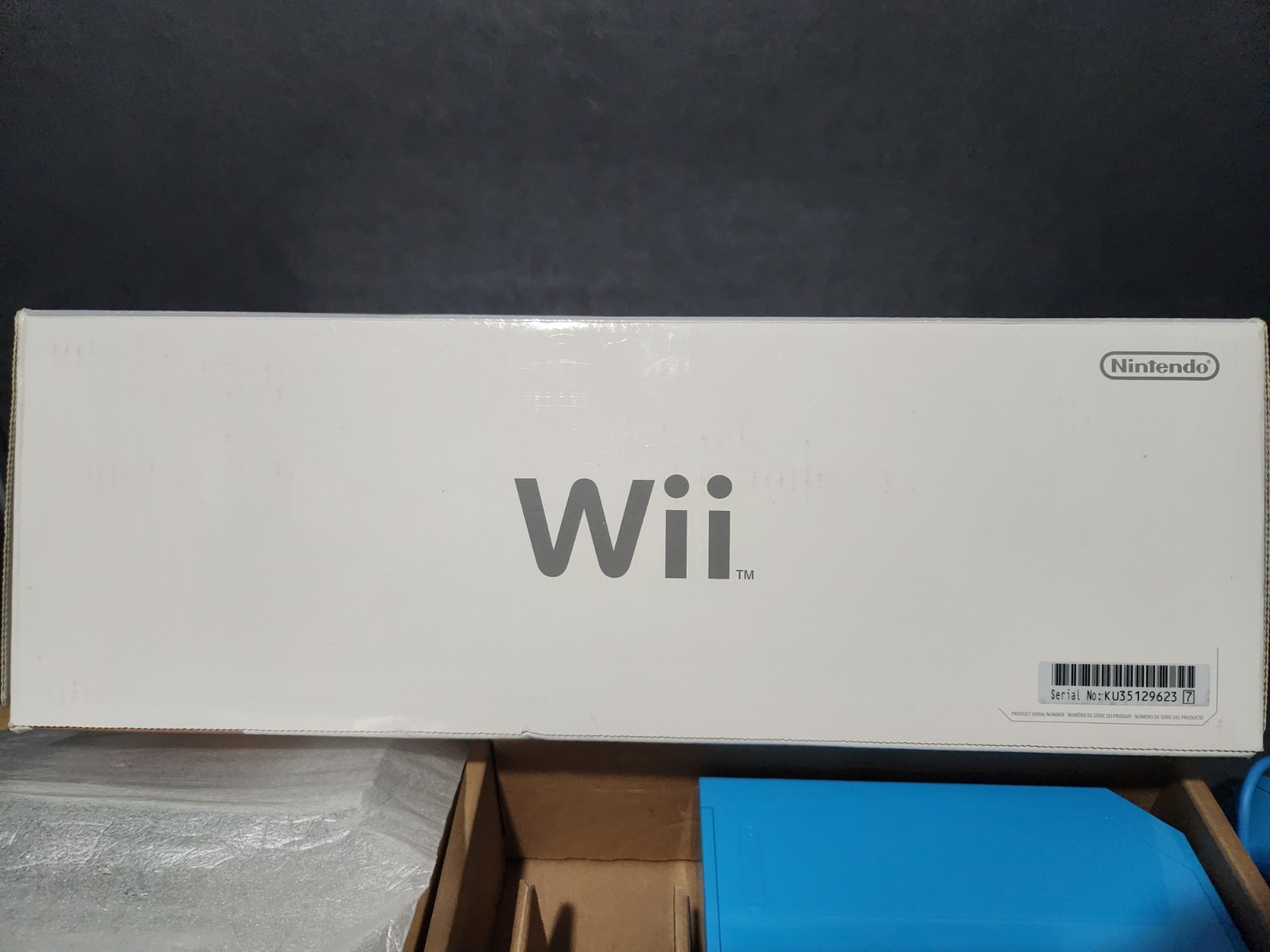 Nintendo Wii Limited Edition Blue Console In Original Box w/Wii Sports Disc