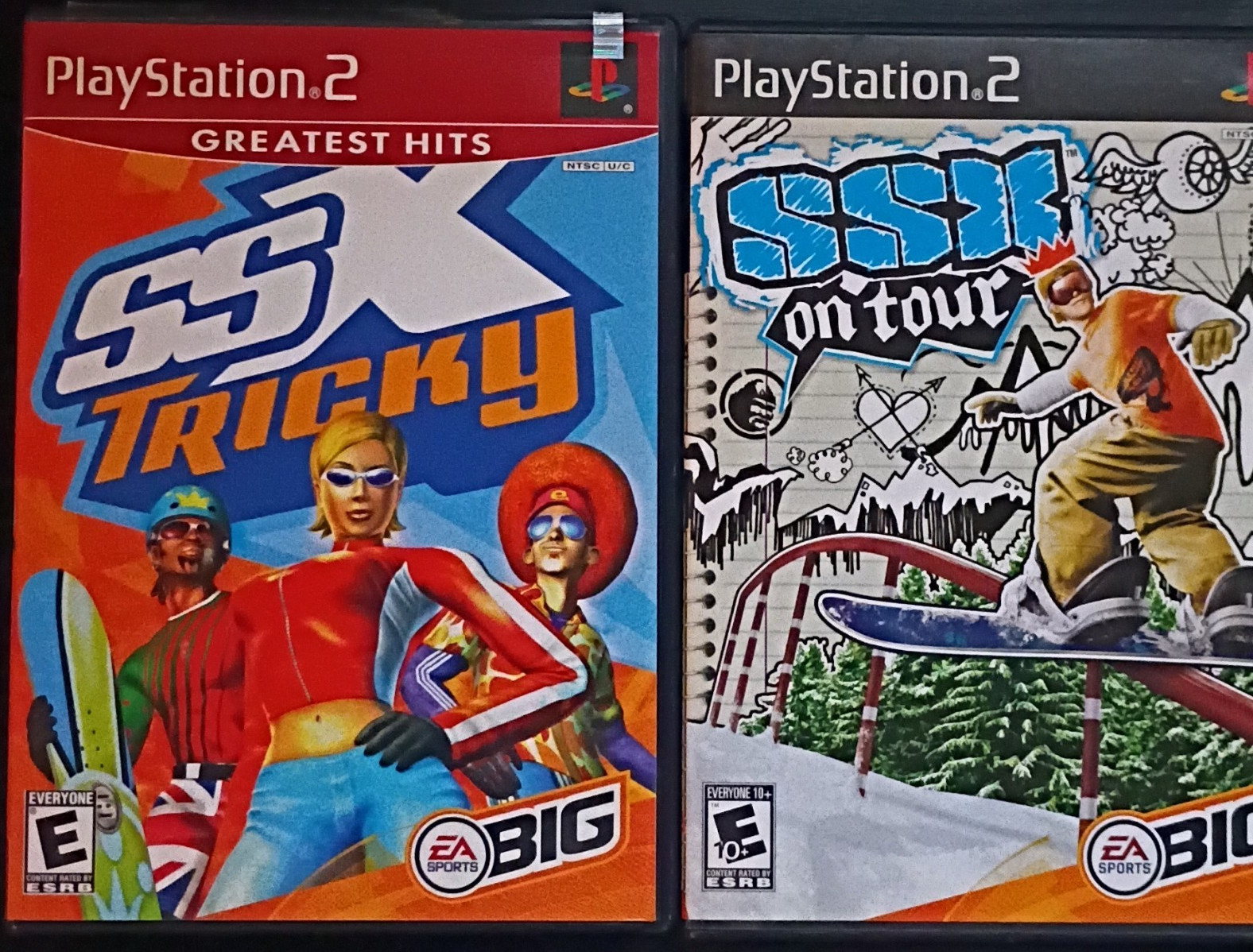 EA Sports BIG SSX Tricky, SSX on Tour, SSX 3, SSX PS2 NTSC-U/C E/E10+ Lot